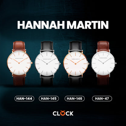 RELOJ ORGINAL HANNAH MARTIN ELEGANTE Y CASUAL - MARRON  | HAN-47