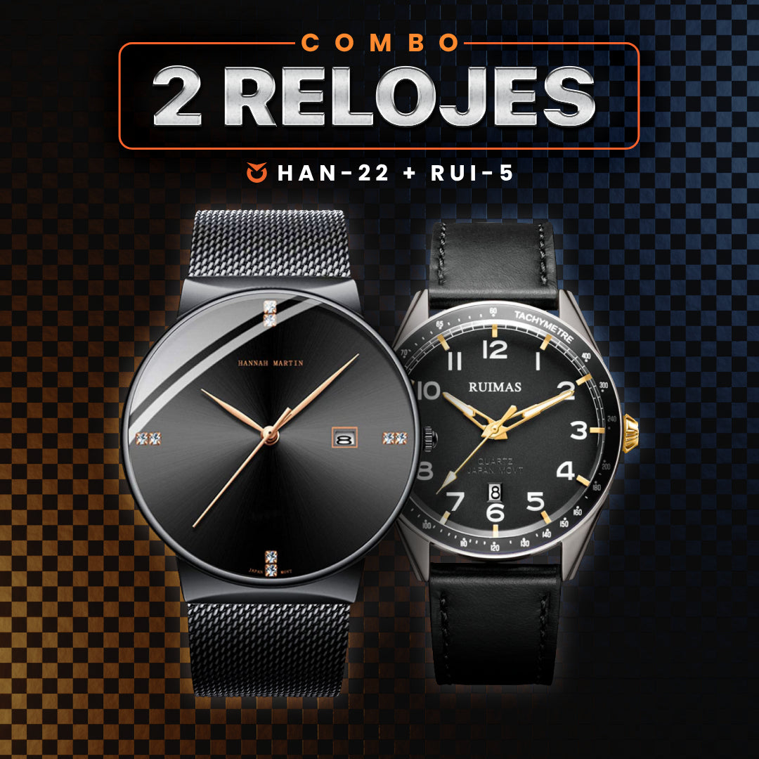 COMBO 2 RELOJES | HAN-22 y RUI-5