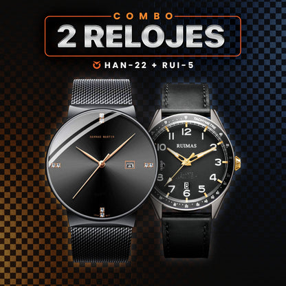 COMBO 2 RELOJES | HAN-22 y RUI-5