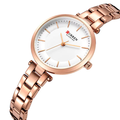 RELOJ CURREN MUJER ORIGINAL ELEGANTE ACERO INOXIDABLE 9054