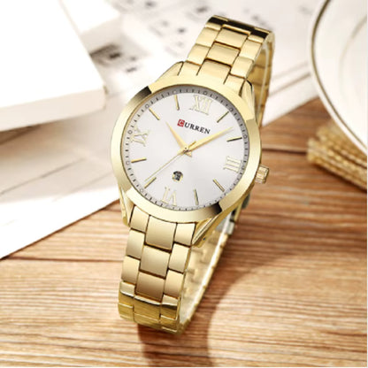 RELOJ CURREN MUJER ORIGINAL ELEGANTE ACERO INOXIDABLE 9007