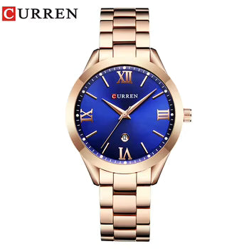 RELOJ CURREN MUJER ORIGINAL ELEGANTE ACERO INOXIDABLE 9007