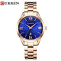 RELOJ CURREN MUJER ORIGINAL ELEGANTE ACERO INOXIDABLE 9007
