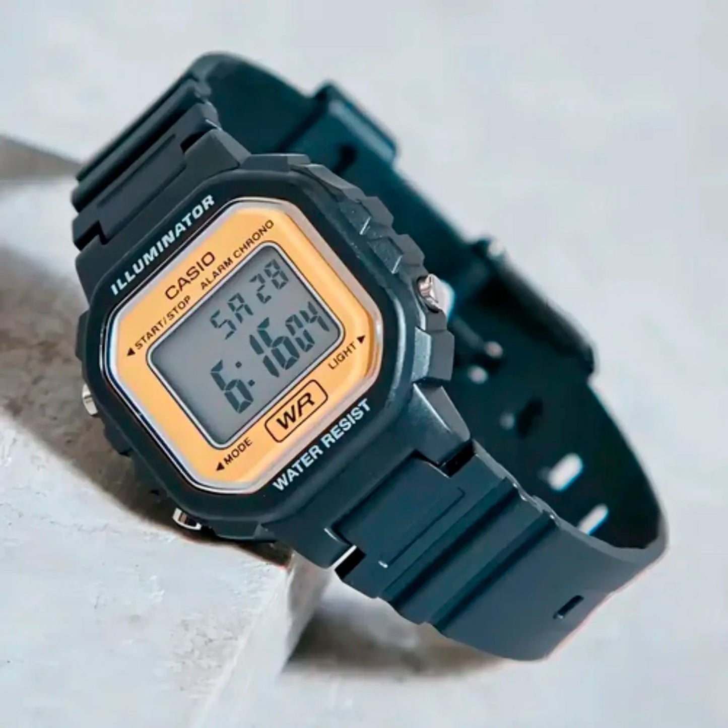 LA-20WH-9ADF | RELOJ DE ACERO PARA MUJER CASIO - NEGRO