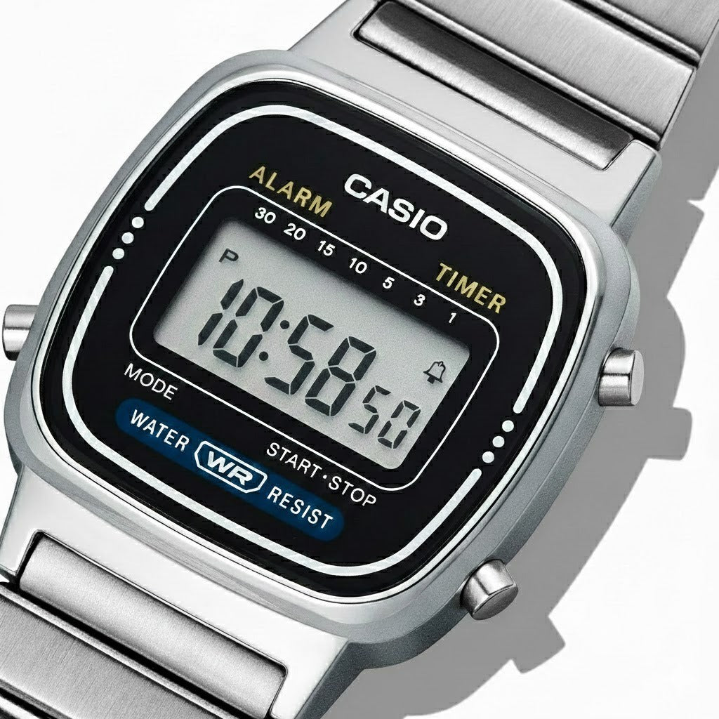 A168W / LA-670 | RELOJ CASIO DE ACERO PARA PAREJA | SKU: CAS-45/CAS-147