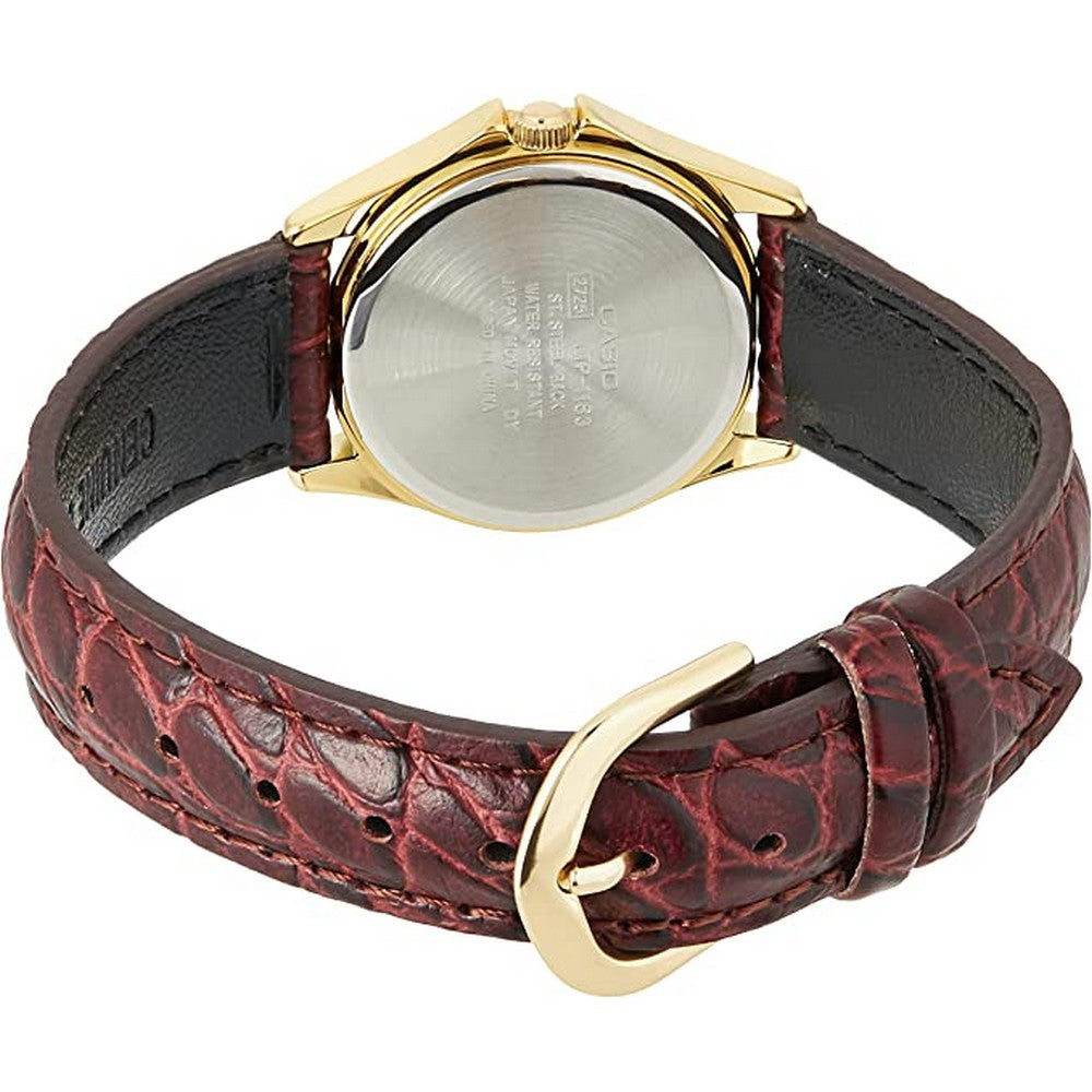 MTP-1183Q-9A/LTP-1183Q-9A RELOJ CASIO DE CUERO PARA PAREJA DE COLOR MARRON | CAS-199, CAS-111