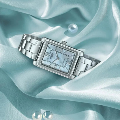 LTP-1234 | RELOJ CASIO ORIGINAL DE ACERO PALTEADO | CAS-185, CAS-186