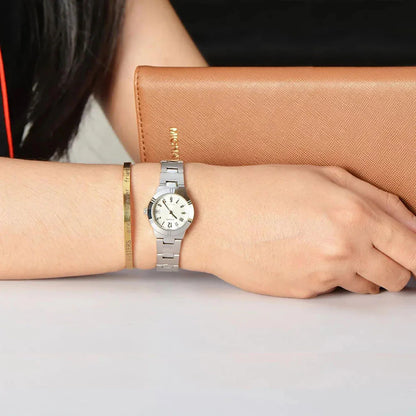 LTP-1241D | RELOJ CASIO ORIGINAL DE ACERO PLATEADO