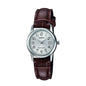 LTP-V002L-7B2UDF | RELOJ  DE CUERO PARA MUJER CASIO - MARRÓN