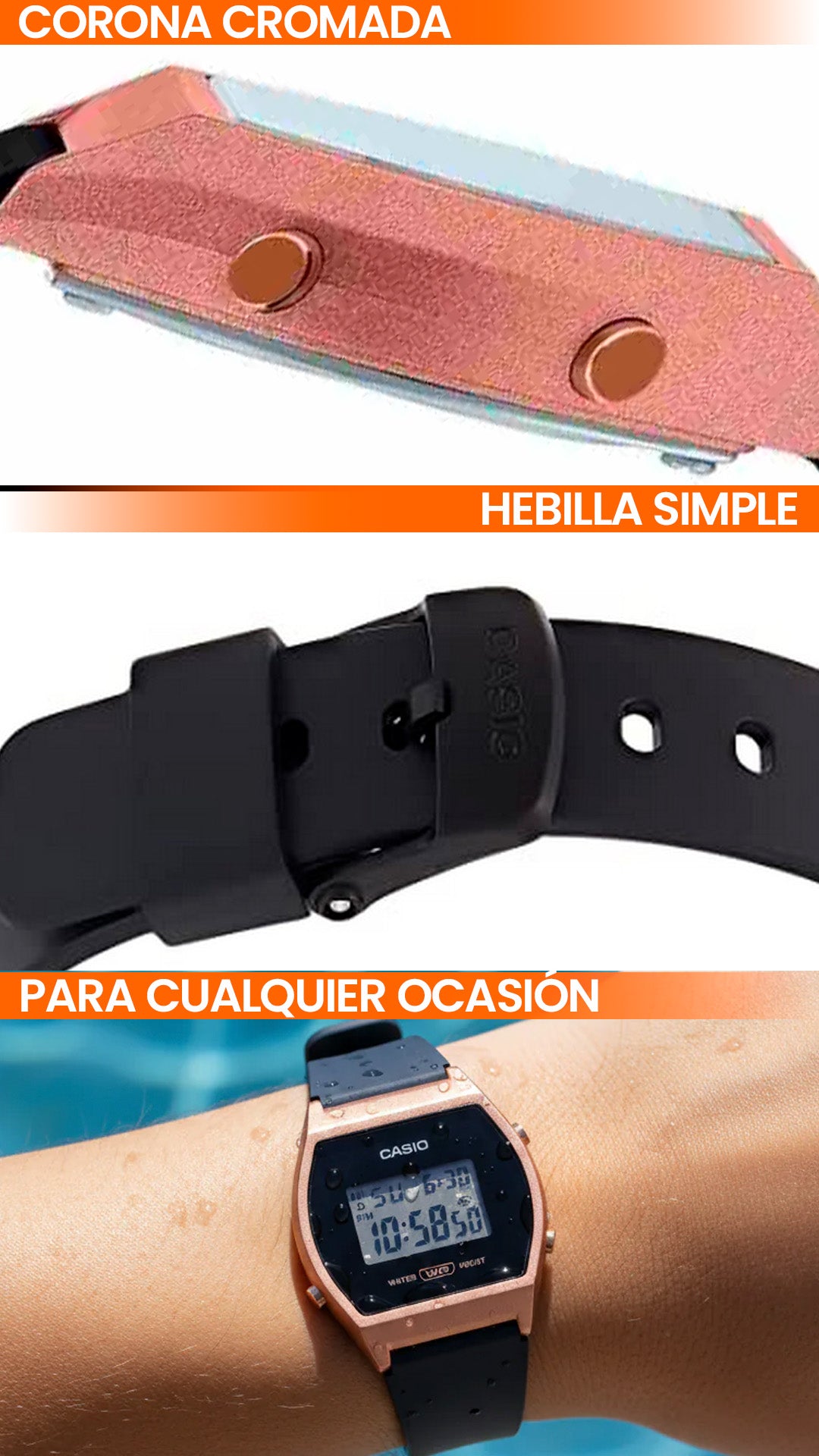 LW-204-1ADF | RELOJ PARA MUJER CASIO - NEGRO