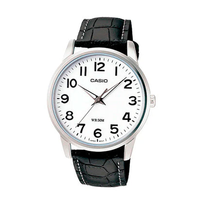 MTP-1303L-7BVDF | RELOJ DE CUERO PARA HOMBRE CASIO - NEGRO