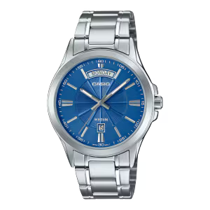 MTP-1381 | RELOJ CASIO ORIGINAL DE ACERO PLATEADO | CAS-75, CAS-72