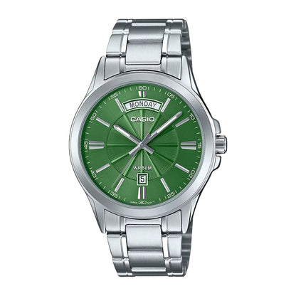 MTP-1381 | RELOJ CASIO ORIGINAL DE ACERO PLATEADO | CAS-75, CAS-72
