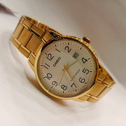 MTP-V002G | RELOJ DE ACERO PARA HOMBRE CASIO