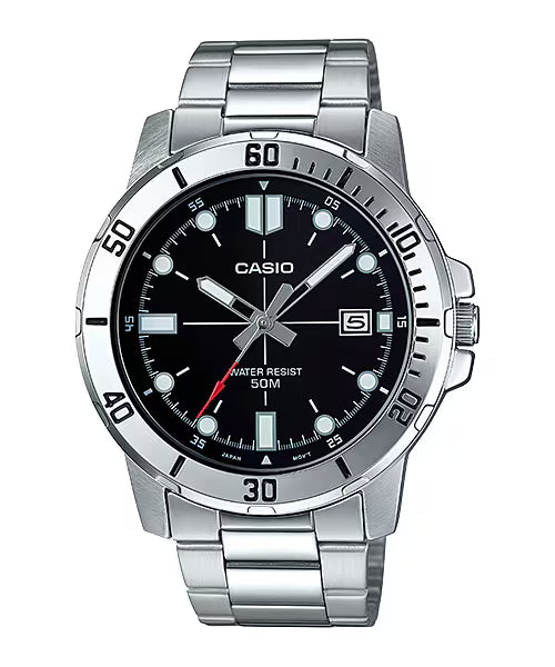 MTP-VD01D | RELOJ CASIO ORIGINAL DE ACERO/CUERO | CAS-265, CAS-269, CAS-270