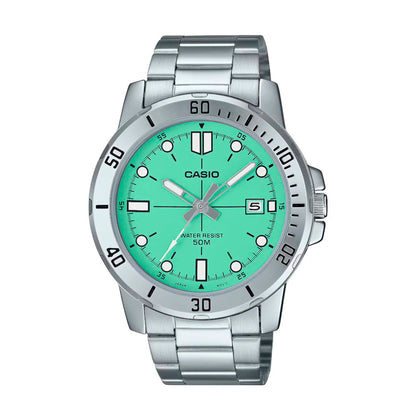 MTP-VD01D | RELOJ PARA HOMBRE CASIO - VERDE, CELESTE, ROJO