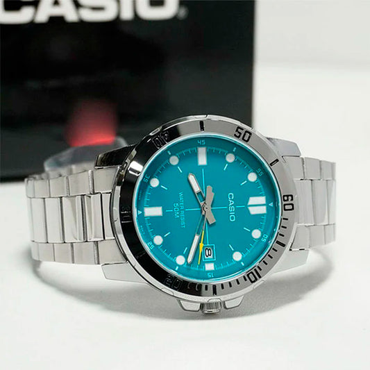 MTP-VD01D | RELOJ PARA HOMBRE CASIO - VERDE, CELESTE, ROJO