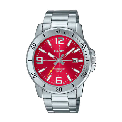 MTP-VD01D | RELOJ PARA HOMBRE CASIO - VERDE, CELESTE, ROJO