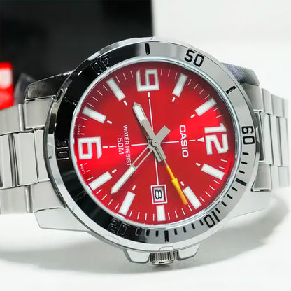 MTP-VD01D | RELOJ PARA HOMBRE CASIO - VERDE, CELESTE, ROJO
