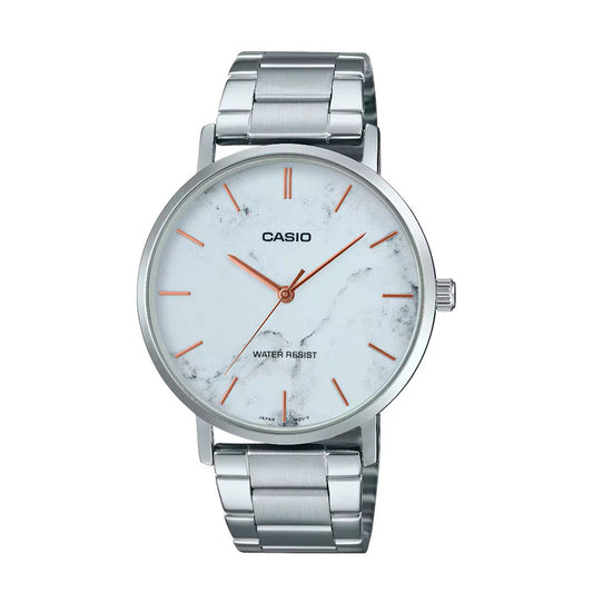 MTP-VT01DM-7AUDF | RELOJ DE ACERO PARA HOMBRE CASIO - BLANCO
