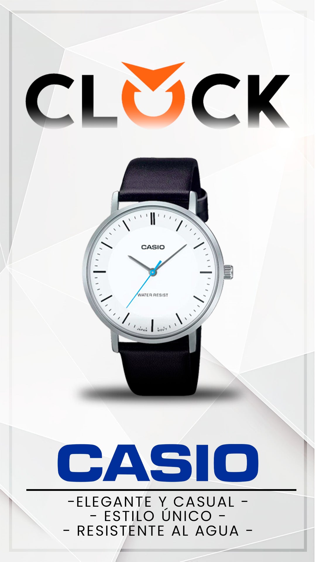 MTP-VT04L-7EDF | RELOJ PARA HOMBRE CASIO - NEGRO BLANCO