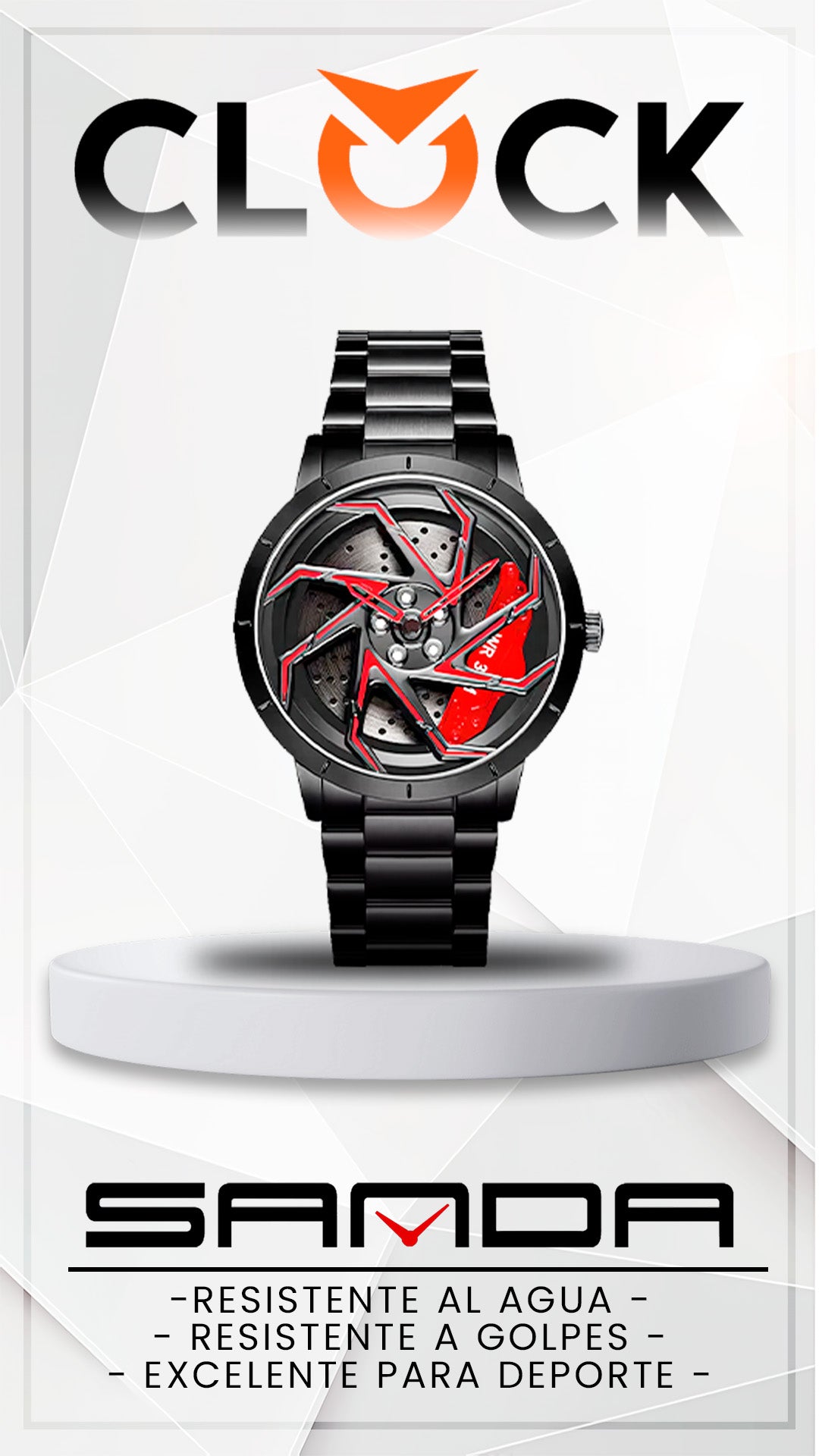 RELOJES SANDA ORIGINAL CASUAL NEGRO, PLATEADO Y AZUL | SAN-121, SAN-122, SAN-123, SAN-134, SAN-135