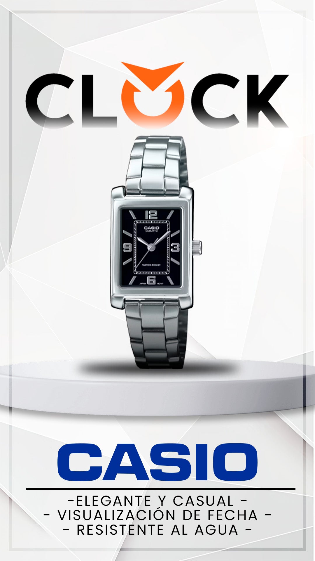 LTP-1234GLL | RELOJES CASIO ORIGINAL DE ACERO PLATEADO
