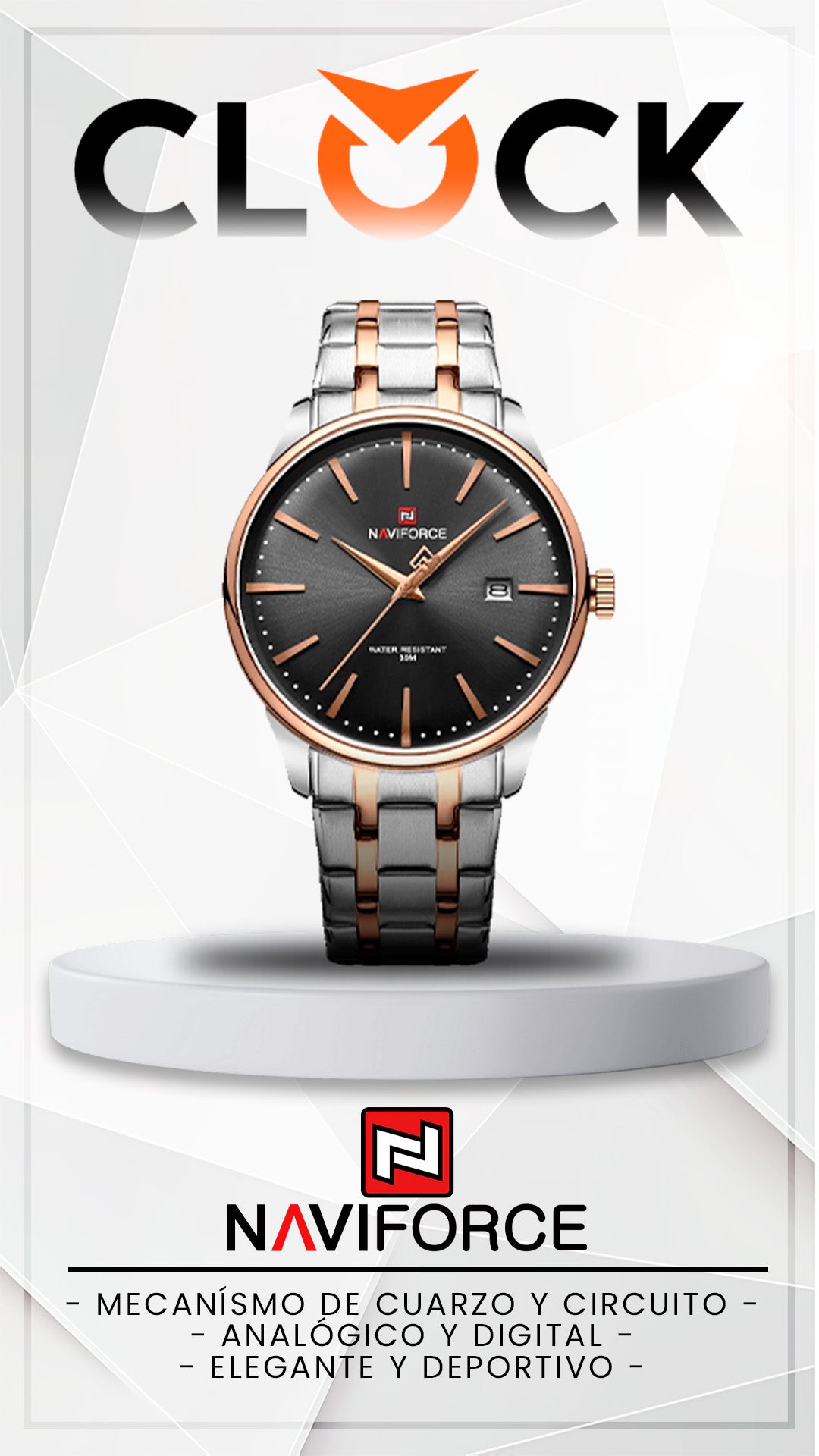 RELOJ NAVIFORCE ORIGINAL ELEGANTE | NAV-140, NAV-141, NAV-142