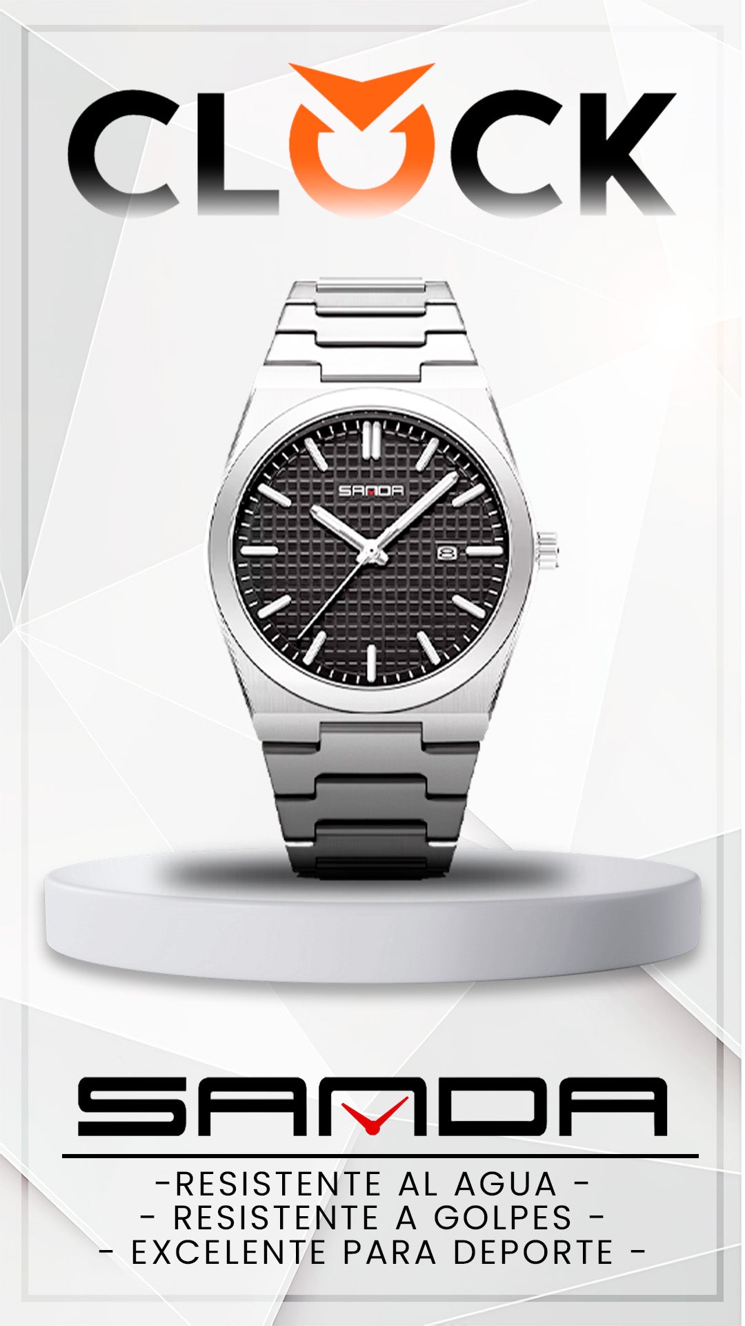 RELOJ SANDA ORIGINAL - CASUAL ZAFIRO, VERDE Y NEGRO | SKU: SAN-125, SAN-126, SAN-127