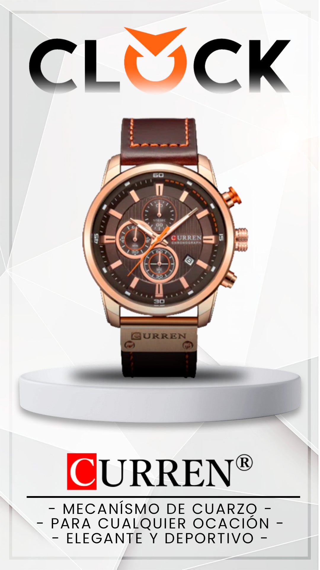 RELOJ CURREN ORIGINAL 8291 MARRÓN CASUAL | CUR-38, CUR-44, CUR-101, CUR-115, CUR-116