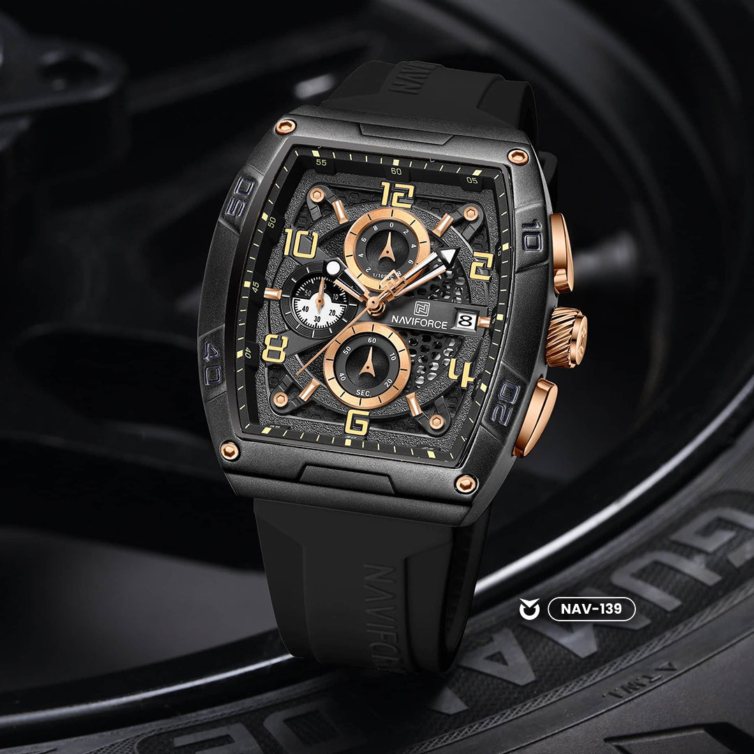 RELOJ ORIGINAL NAVIFORCE -  CASUAL - NEGRO | NAV-138 | NAV-139 | NAV-153