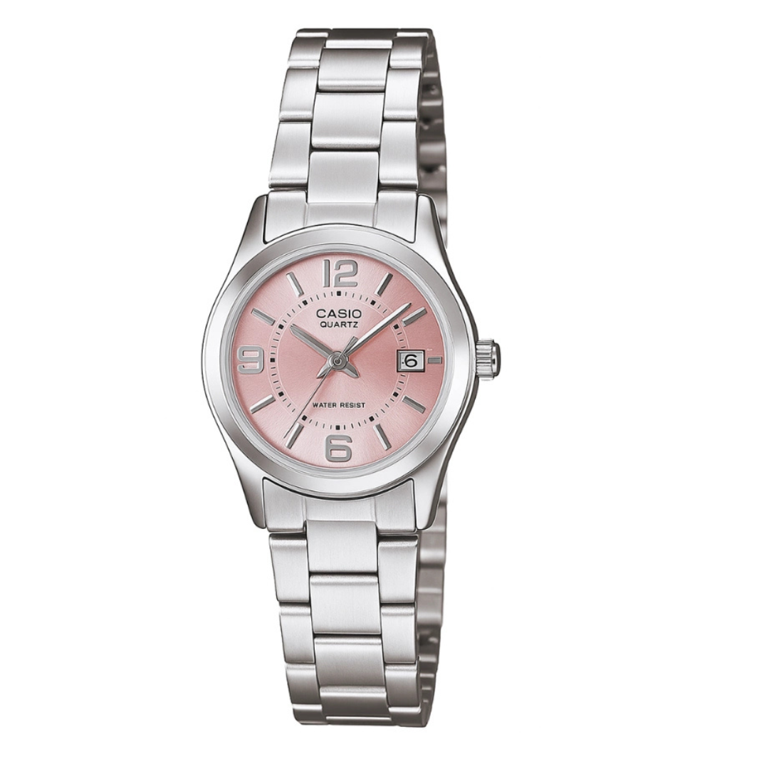 LTP-1241D | RELOJ CASIO ORIGINAL DE ACERO PLATEADO