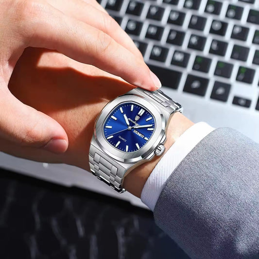 RELOJ POEDAGAR ORIGINAL 853 - ELEGANTE AZUL | POE-16