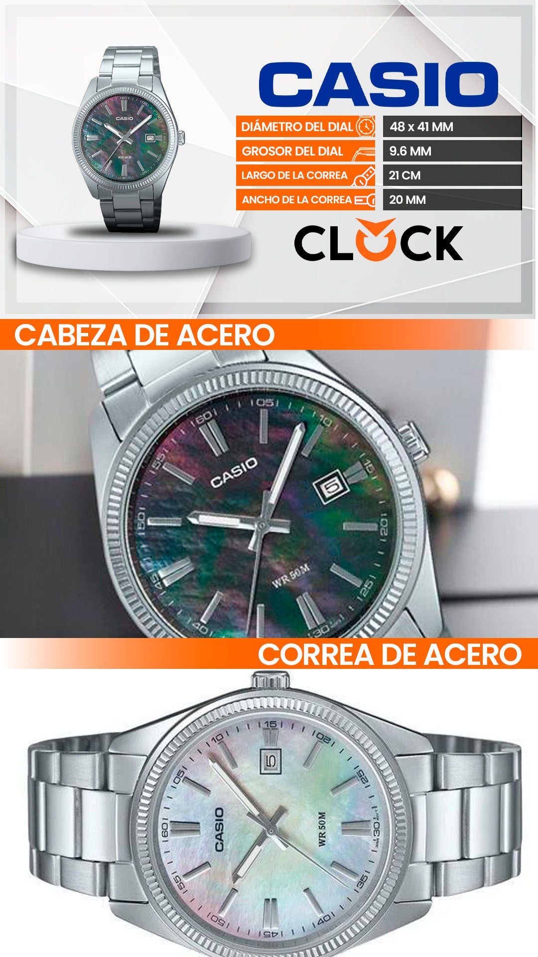 MTP-1302DS | RELOJ PARA HOMBRE CASIO - CAS-104