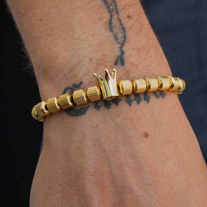 COMBO BRAZALETE CUERO Y ACERO | SKU: BRA-39 y BRA-34