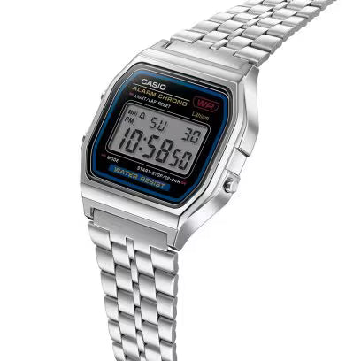 RELOJ CASIO A159W-N1DF ORIGINAL NEGRO| SKU: CAS-143