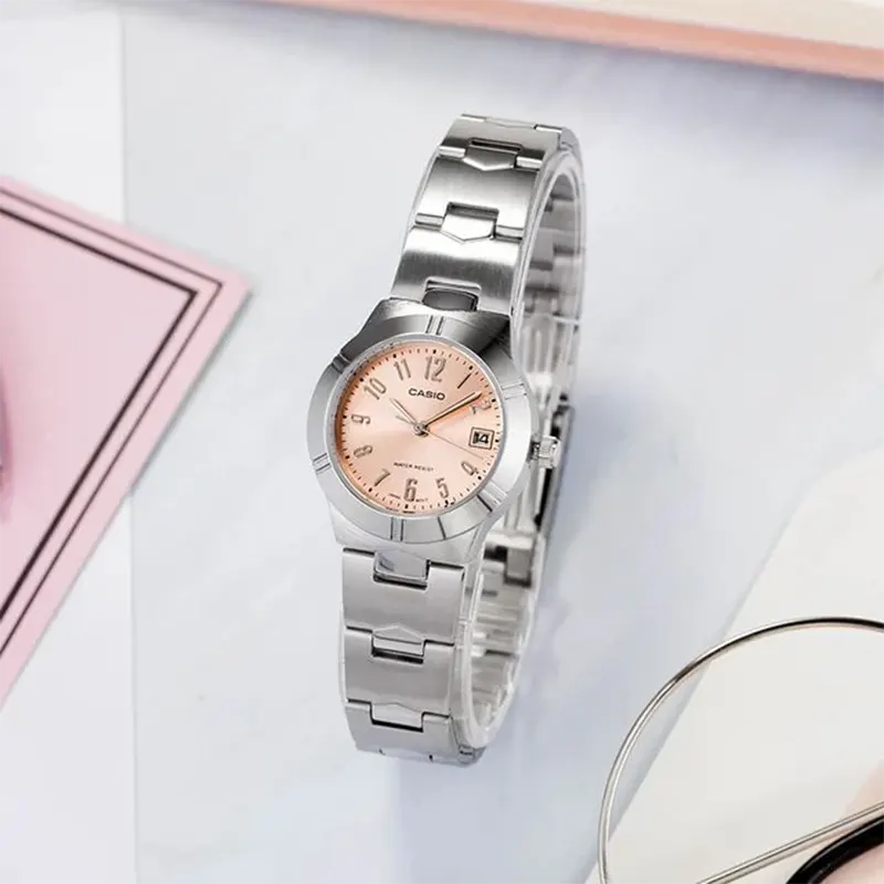 RELOJ CASIO DAMA LTP-1241D-4A3 ORIINAL ROSADO | SKU: CAS-195