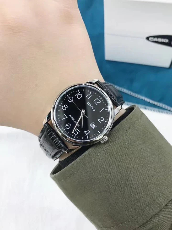 RELOJ CASIO MTP-V002L-1BUDF ORIGINAL NEGRO | SKU: CAS-122