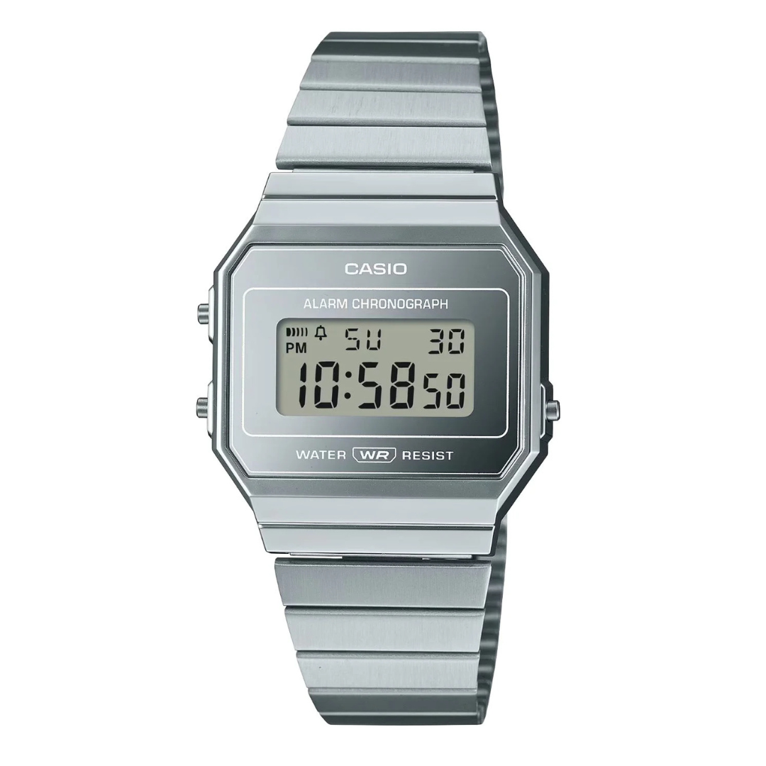 RELOJ_CASIO_ORIGINAL_A700WEV-7ADF_PLATEADO_CAS-151 unisex