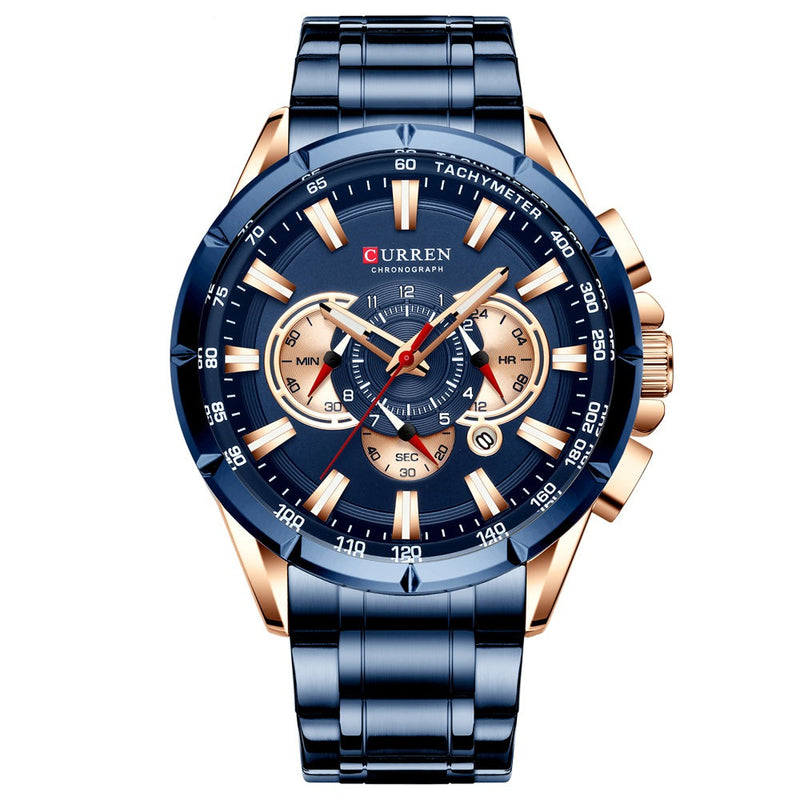 RELOJ CURREN AZUL 8363 
ELEGANTE PARA HOMBRE - COLOMBIA