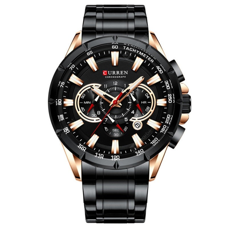 RELOJ CURREN NEGRO 8363 
ELEGANTE PARA HOMBRE - COLOMBIA