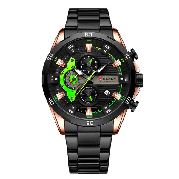 RELOJ CURREN NEGRO VERDE 8402
CASUAL PARA HOMBRE - COLOMBIA