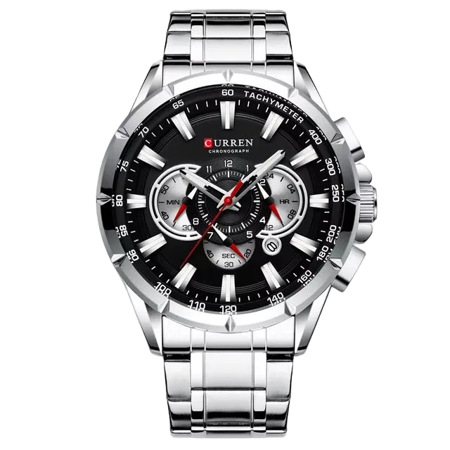 RELOJ CURREN PLATEADO 8363 
ELEGANTE PARA HOMBRE - COLOMBIA