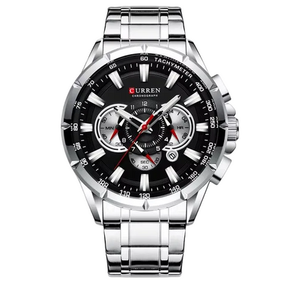 RELOJ CURREN PLATEADO 8363 
ELEGANTE PARA HOMBRE - COLOMBIA