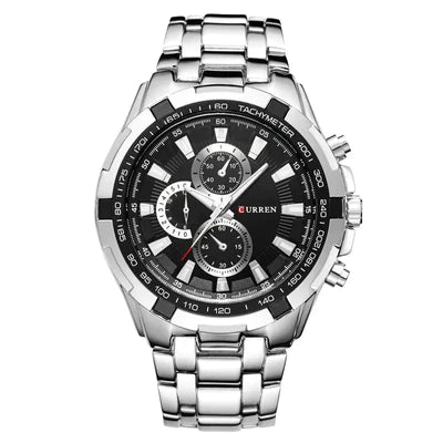 RELOJ CURREN ORIGINAL - ELEGANTE NEGRO - PLATEADO 8023 | CUR-23 | CUR-24 | CUR-111