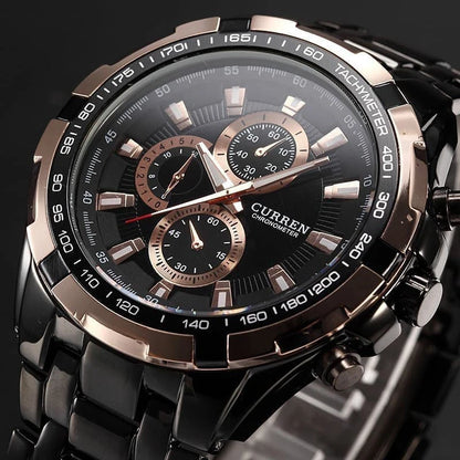 RELOJ CURREN ORIGINAL - ELEGANTE NEGRO - PLATEADO 8023 | CUR-23 | CUR-24 | CUR-111