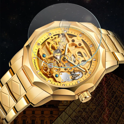 RELOJ FORSINING GMT 1238 - AUTOMÁTICO ELEGANTE DORADO | FOR-23