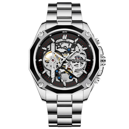 RELOJ FORSINING 117 ORIGINAL AUTOMÁTICO DORADO & PLATEADO