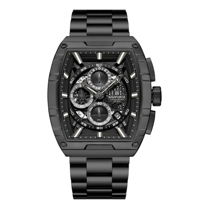 RELOJ NAVIFORCE NF8066 ORIGINAL ELEGANTE NEGRO | NAV-127, NAV-128