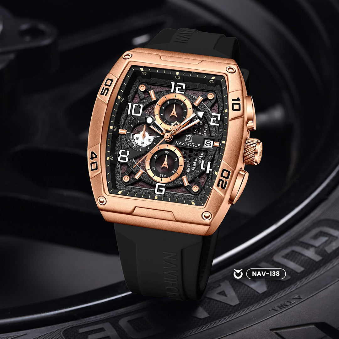 RELOJ ORIGINAL NAVIFORCE -  CASUAL - NEGRO | NAV-138 | NAV-139 | NAV-153